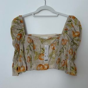 Urban Outfitters Crop Top Orange mud, size XS, new with tag
